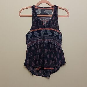Boho chiffon top sz. XS
